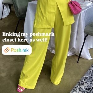 Vibrant Yellow Women's Pants